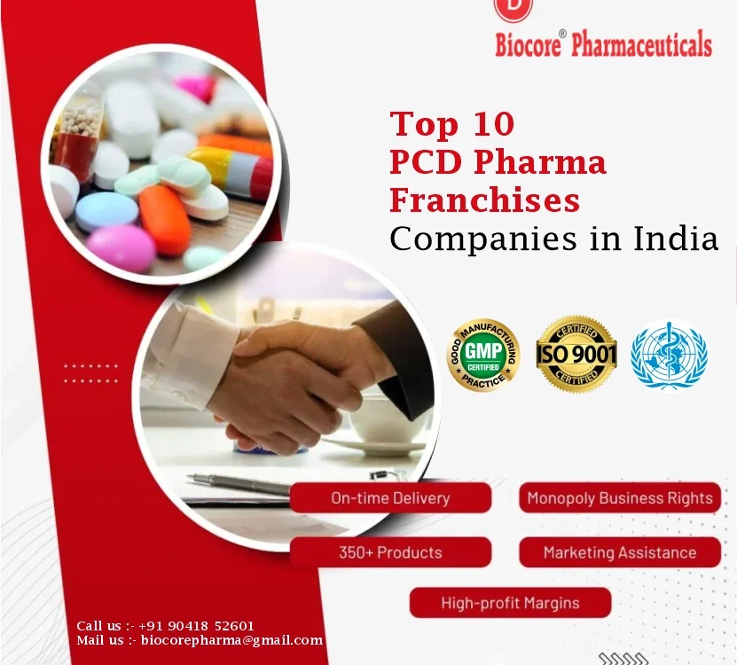 Top 10 PCD Pharma Franchise Companies in India